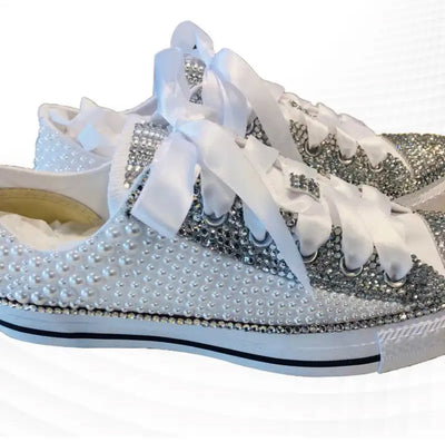 Pearl Bling rhinestone sneakers
