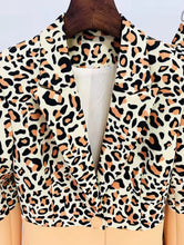 Load image into Gallery viewer, Cheetah Print Blazer Suit