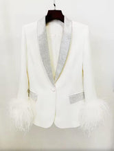 Load image into Gallery viewer, Bossy Bling Fur Blazer