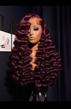 Load image into Gallery viewer, 99 J Burgandy Human Hair Wig