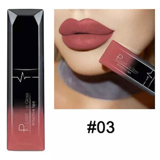 Waterproof Matte Velvet Glossy Lip Gloss/Lipstick Shade #3