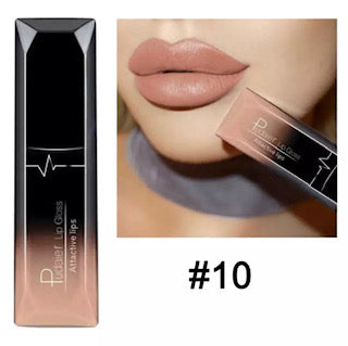 Soft tone Waterproof Matte Velvet Glossy Lip Gloss/Lipstick #10