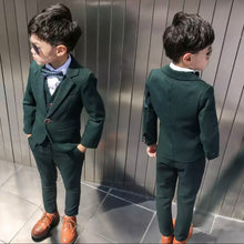 Load image into Gallery viewer, Hunter Green Kids 3 Piece Suit