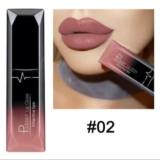 Soft Pink tone Waterproof Matte Velvet Glossy Lip Gloss/Lipstick #2