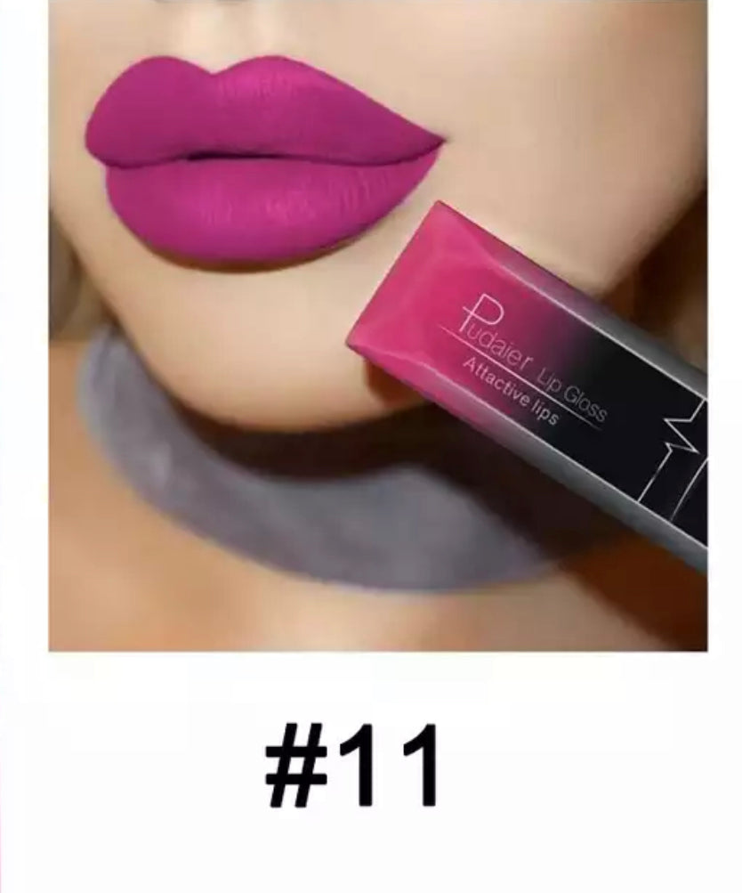 Pink Shade Waterproof Matte Velvet GlossyLipgloss/Lipstick #11